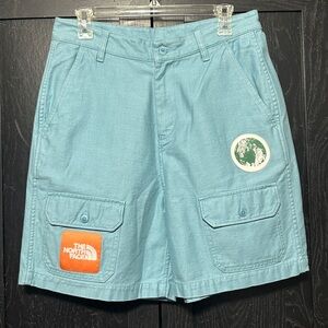 The North Face Shorts Mens 30 Blue Valley Reef Waters Rare Patch Cargo Woven NWT